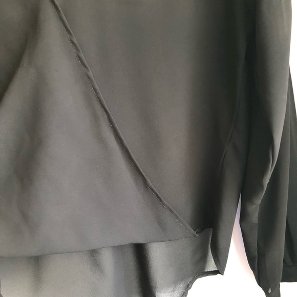 Black Sheer Long Sleeve Top - Picture 9 of 14